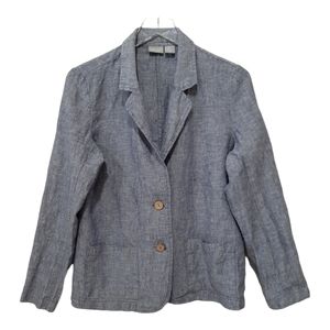 Kenar 100% Linen Blue Blazer Size Medium